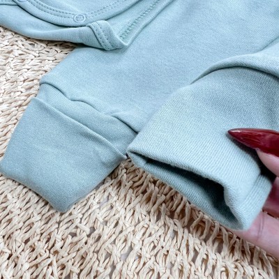 Conj. Body e Calça 100% Algodão Egípcio com Proteção UV50+ - Verde